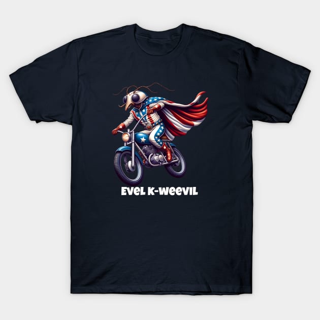 Evel K-Weevil - Daredevil Insect on Wheels! T-Shirt by 20th Century Tees